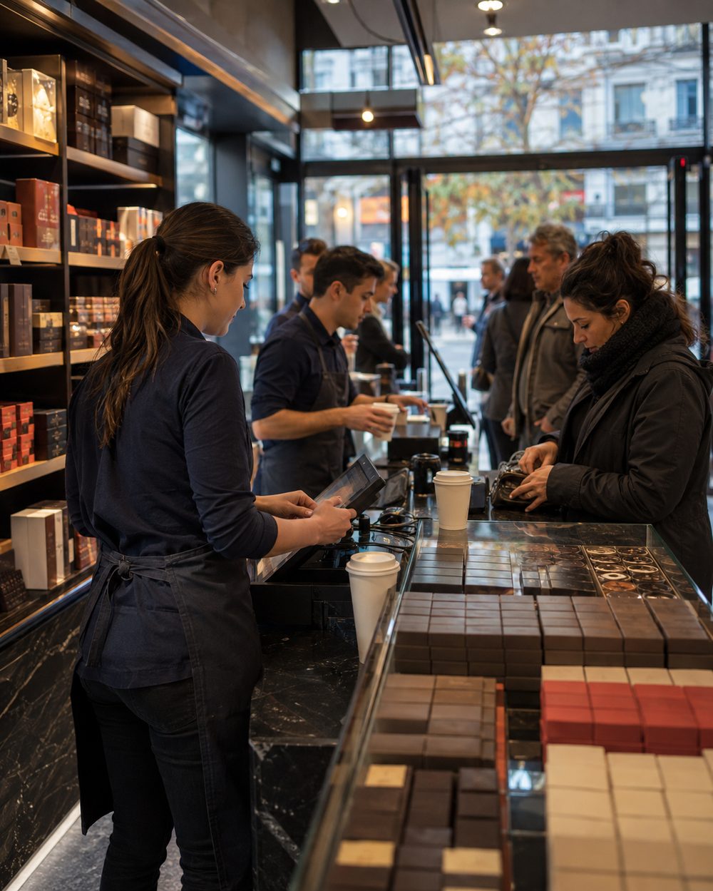 Cadena de café y productos de consumo